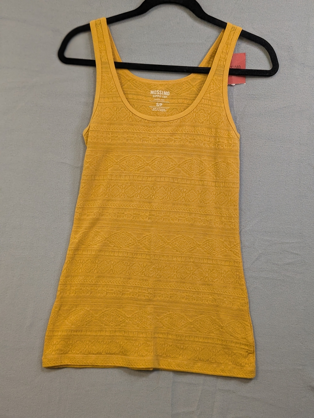 Mossimo Yellow Textured Tank Top